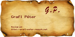 Grafl Péter névjegykártya